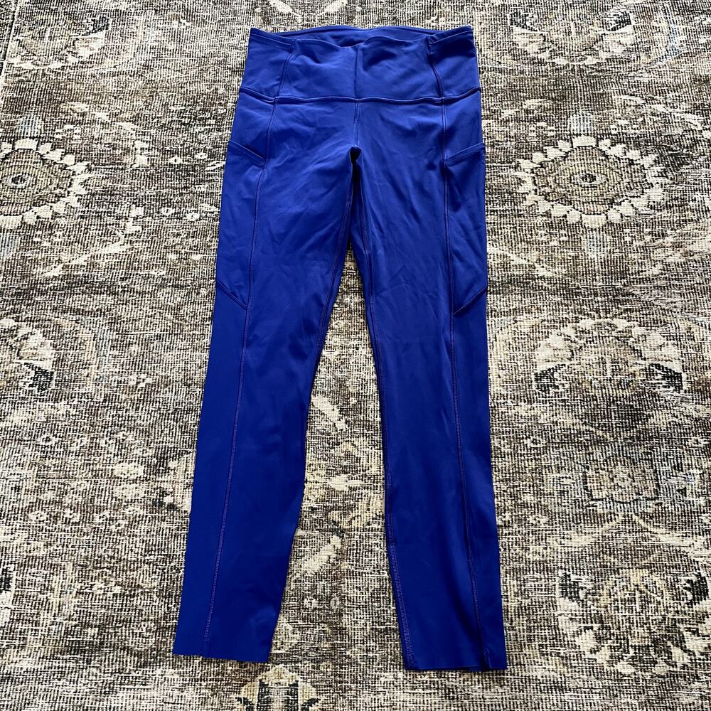 Lululemon Fast Free Tight 25" Nulux Cerulean Blue Women's Size 6